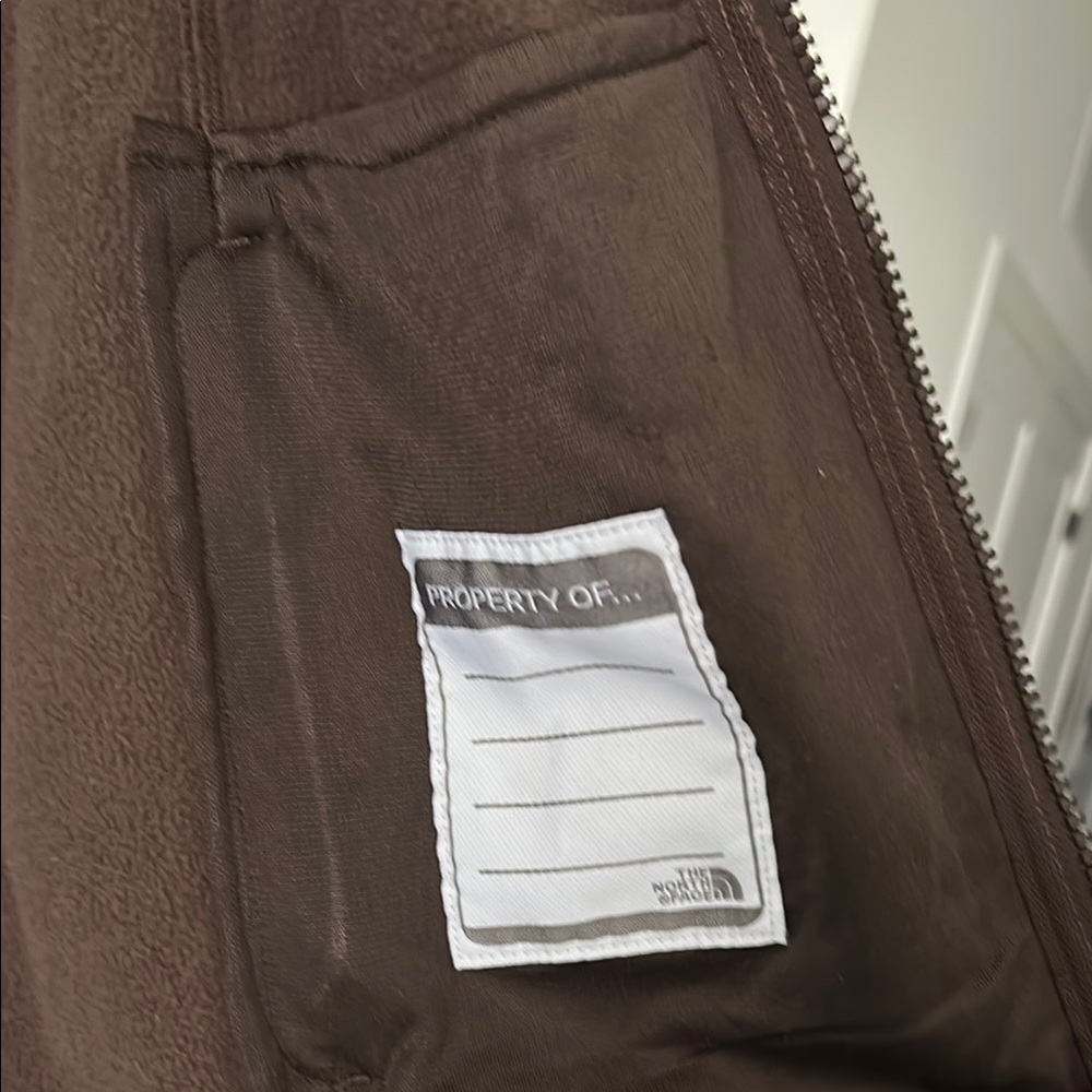 The North Face Brown Puffer Jacket Full Zip - Picture 3 of 4